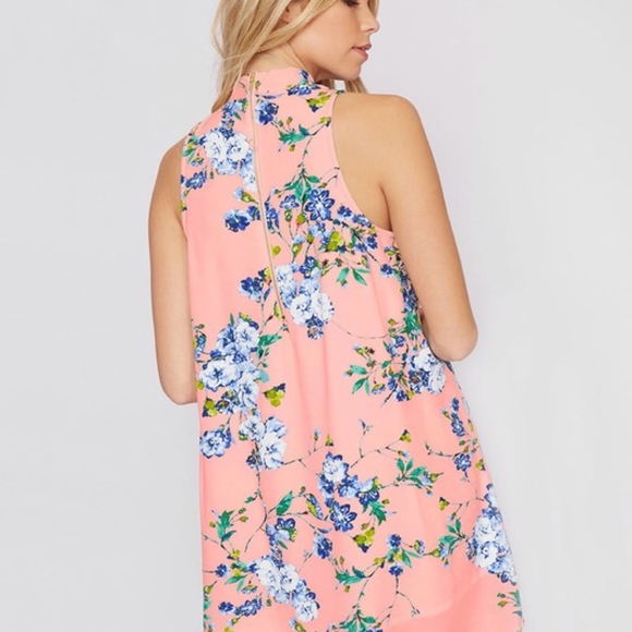 **SALE*Pink Floral Spring Dress *Made in the USA!* - Picture 5 of 6